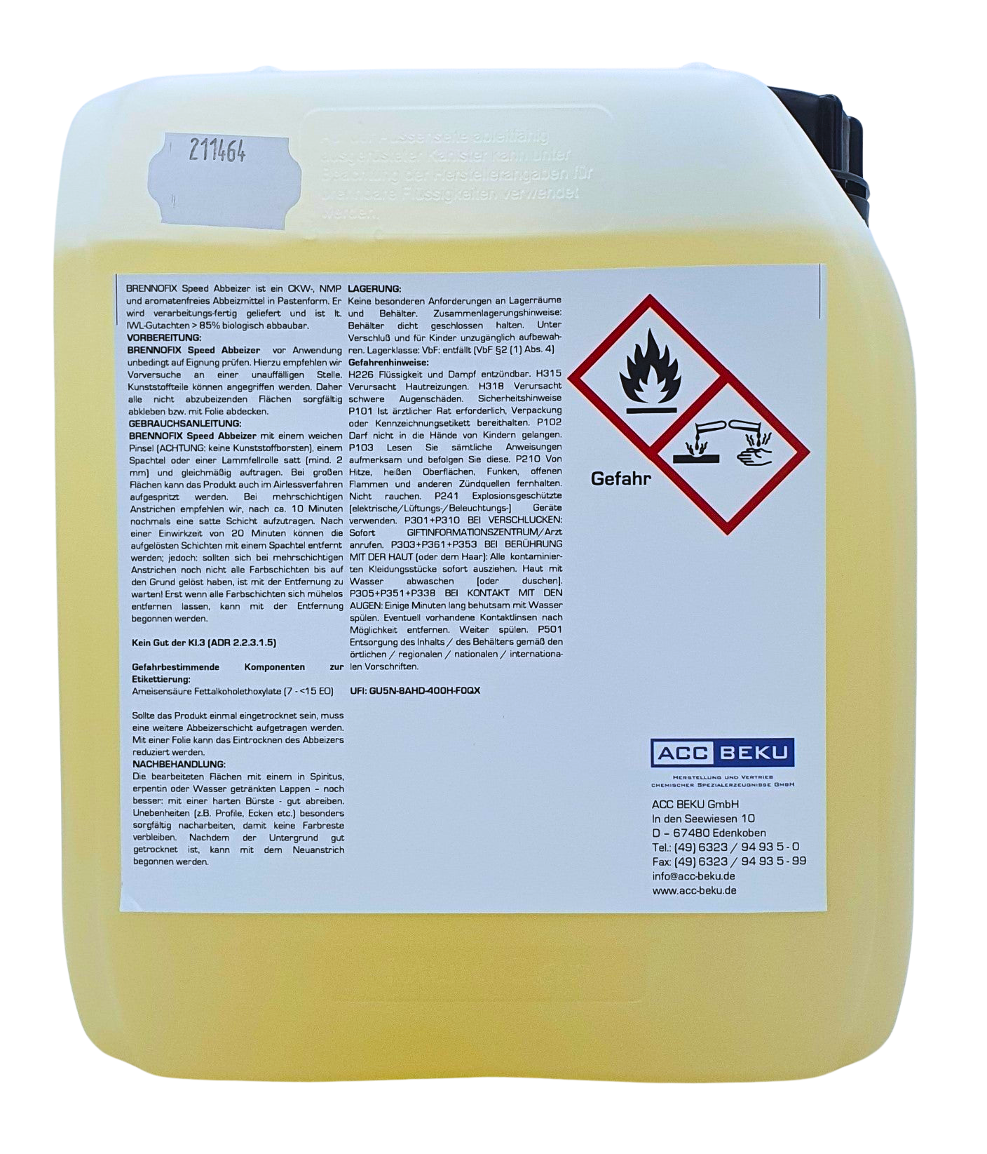 BRENNOFIX Power Abbeizer - Abbeizpaste 5 kg